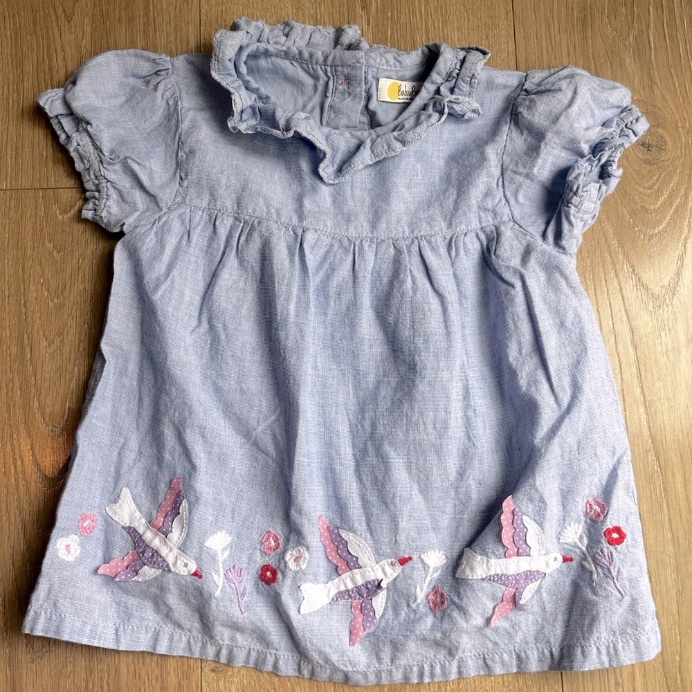 Baby Boden Lot Turtle Applique Cotton Top and Baby Boden Applique Woven Top 12M - Picture 4 of 8